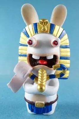 Les Lapins Cr�tins - Figurine Pvc Ubisoft - Lapin Egyptien Pharaon