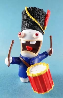 Les Lapins Cr�tins - Figurine Pvc Ubisoft - Lapin Grenadier Soldat Empire Tambour