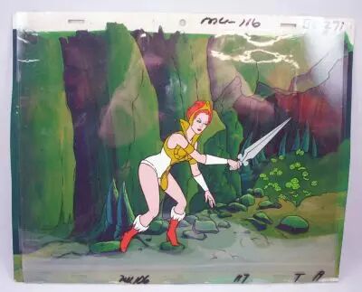 Les Ma�tres de l\'Univers - Cellulo officiel Filmation Animation - Teela Tila avec �p�e