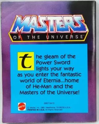 Les Maitres de l\'Univers - Poster d�pliant promotionnel - Mattel USA 1984