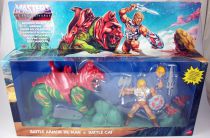 Les Maitres de l\'Univers Origins - Battlefield Warriors : Battle Armor He-Man & Battle Damaged Battle Cat
