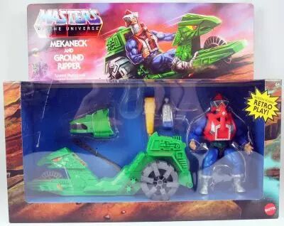 Les Maitres de l\'Univers Origins - Mekaneck & Ground Ripper / Mekanek & Bombster (Version USA)