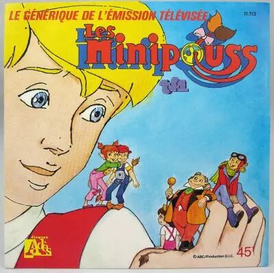 Les Minipouss - Disque 45Tours - Bande Originale S�rie TV - Disques Ades 1985