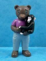 Les mondes de Petit Ours Brun - Bayard Presse PVC Figure - Bear with Chimpanzee
