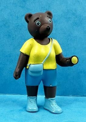 Les mondes de Petit Ours Brun - Figurine PVC Bayard Presse - Maman Ours avec lampe-torche