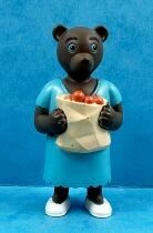 Les mondes de Petit Ours Brun - Figurine PVC Bayard Presse - Maman Ours avec sac de courses