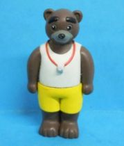 Les mondes de Petit Ours Brun - Figurine PVC Bayard Presse - Papa Ours Brun maître nageur