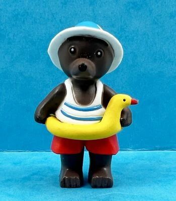 Les mondes de Petit Ours Brun - Figurine PVC Bayard Presse - Petit Ours Brun � la plage