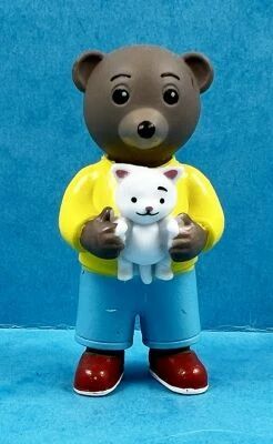 Les mondes de Petit Ours Brun - Figurine PVC Bayard Presse - Petit Ours Brun et le petit chat blanc #01