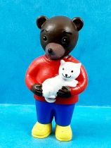 Les mondes de Petit Ours Brun - Figurine PVC Bayard Presse - Petit Ours Brun et le petit chat blanc