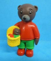 Les mondes de Petit Ours Brun - Figurine PVC Bayard Presse - Petit Ours Brun et son panier