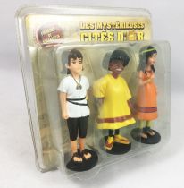 Les Mysterieuses Cités d\'Or - Set de 3 Figurines PVC - Esteban, Zia & Tao