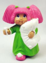 Les Patoufs - Figurine PVC 1984 - Fille avec oreiller