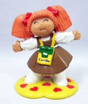 Les Patoufs - Figurine PVC 1984 - Fille avec passeport autour du cou