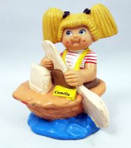 Les Patoufs - Figurine PVC 1984 - Fille dans coquille de noix