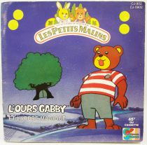 Les Petits Malins - Livre-Disque 45Tours - L\'Ours Gabby et l\'arbre magique - Disques Ades 1986