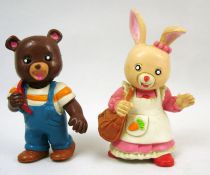 Les Petits Malins (Maple Town) - Figurines pvc Comics Spain - Bobby l\'ours & Patty la lapine