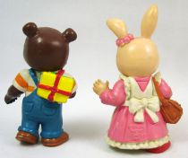 Les Petits Malins (Maple Town) - Figurines pvc Comics Spain - Bobby l\'ours & Patty la lapine
