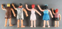 Les Pierrafeu - Mattel 1983 - Série de 5 Figurines Flexibles 