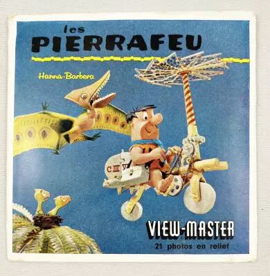 Les Pierrafeu - View-Master (Sawyer\'s Inc.) - Pochette de 3 disques (21 images st�r�o) et Livret
