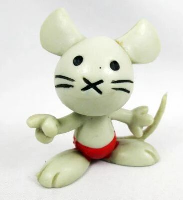 Les Pilis (Editions Dupuis) - Figurine PVC Bully 1976 - Pili la Souris