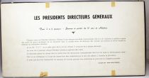 Les Présidents Directeurs Généraux - Jeu de société - Editions Miro Company 1967