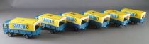 Les Routiers sont Sympa  Max Meynier  - Board Game - Ematec Majorette with 6 Saviem Dunlop Trucks