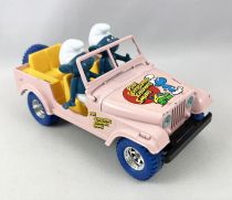 Les Schtroumpfs - Burago Ref.1103 - Schtroumpfs en Jeep rose (occasion)