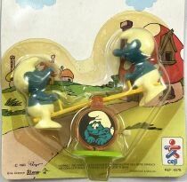 Les Schtroumpfs - C&eacute;ji - Balan&ccedil;oire m&eacute;canique (neuf en blister)