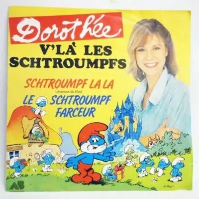 Les Schtroumpfs - Disque 45T - V\'l� les Schtroumpf - AB Prod. 1984