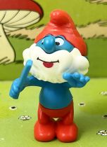Les Schtroumpfs - Figurine Démontable Premium Kinder Surprise - Grand Schtroumpf Chef d\'Orchestre