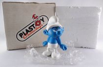 Les Schtroumpfs - Figurine Résine Collectoys N° 153 - Schtroumpf Grognon Neuf Boite Blanche