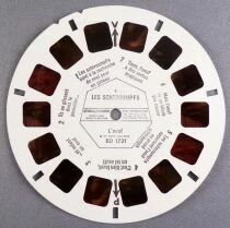 Les Schtroumpfs - L\'�uf - 3 Disques View-Master 3D sans Pochette R&eacute;f. BD 172-F