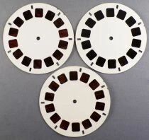 Les Schtroumpfs - L\'�uf - 3 Disques View-Master 3D sans Pochette R&eacute;f. BD 172-F