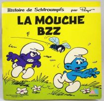 Les Schtroumpfs - Livre-Disque 45T - La Mouche Bzz - AB Prod. 1983