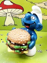 Les Schtroumpfs - McDonald\'s 1996 (20158) Schtroumpf avec Hamburger (MD9610)