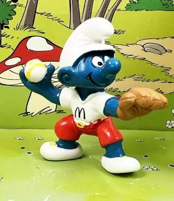 Les Schtroumpfs - McDonald\'s 1998 Schtroumpf baseball lanceur (MD9707)