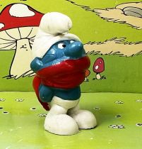 Les Schtroumpfs - Schleich - 20004 Schtroumpf frileux (cache nez rouge)