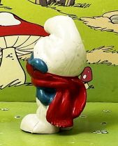 Les Schtroumpfs - Schleich - 20004 Schtroumpf frileux (cache nez rouge)