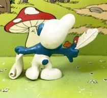 Les Schtroumpfs - Schleich - 20022 Schtroumpf Po&egrave;te (w/embl&egrave;me)