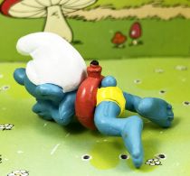 Les Schtroumpfs - Schleich - 20025 Schtroumpf nageant (peau claire) bouée rouge culotte jaune