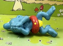 Les Schtroumpfs - Schleich - 20025 Schtroumpf nageant (peau claire) bouée rouge culotte jaune