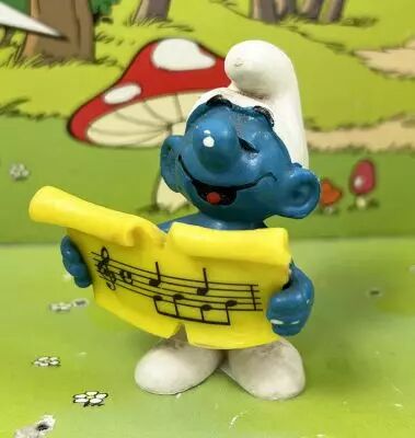 Les Schtroumpfs - Schleich - 20038 Schtroumpf chanteur (avec partition)