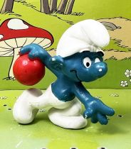 Les Schtroumpfs - Schleich - 20051 Schtroumpf bowling (boule rouge)