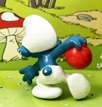 Les Schtroumpfs - Schleich - 20051 Schtroumpf bowling (boule rouge)