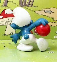 Les Schtroumpfs - Schleich - 20051 Schtroumpf bowling (boule rouge)