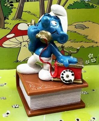 Les Schtroumpfs - Schleich - 20062 Schtroumpf au t�l�phone (tampon encreur)