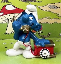 Les Schtroumpfs - Schleich - 20062 Schtroumpf téléphone (Made in Portugal)