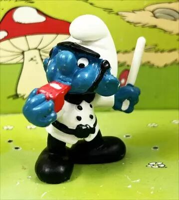 Les Schtroumpfs - Schleich - 20123 Schtroumpf policier (Made in Portugal)