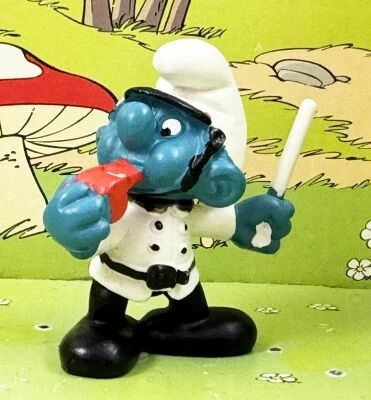 Les Schtroumpfs - Schleich - 20123 Schtroumpf policier (Made in Portugal)